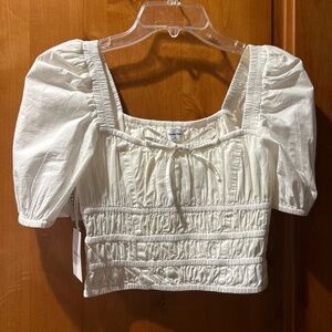 Aritzia Martine white cotton shirt